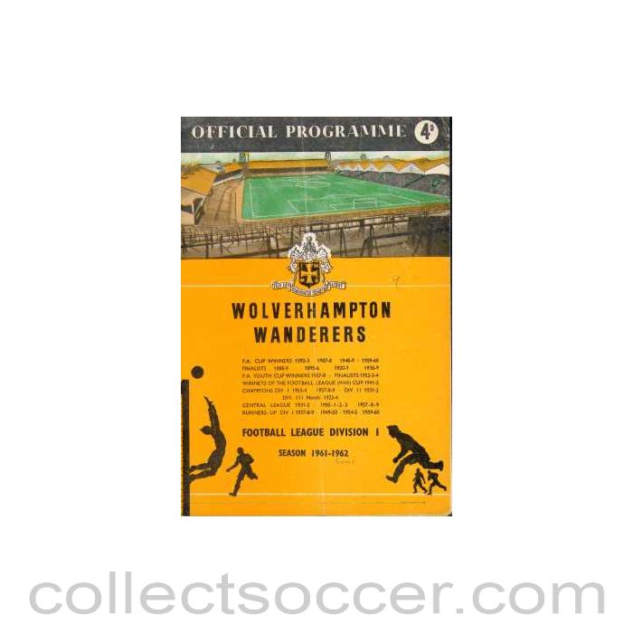 1961 - Wolverhampton Wanderers v Everton 14/10/1961