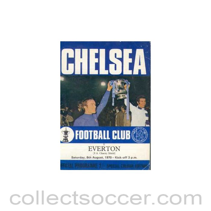 1970 Charity Shield Official Programme Chelsea v Everton 08/08/1970