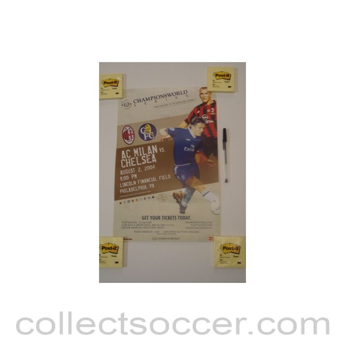 2004 - In the USA - Milan v Chelsea Championsworld poster 02/08/2004