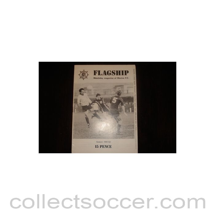 1982 - Marine v Bodo Grand official programme 01/04/1982, Semi-Professional International