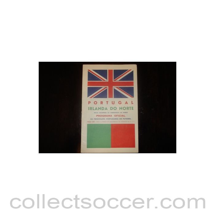 1958 - Portugal v Northern Ireland official programme 1958