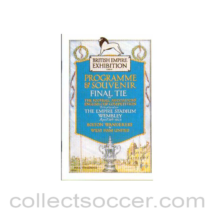 1923 Replica FA Cup Final Programme