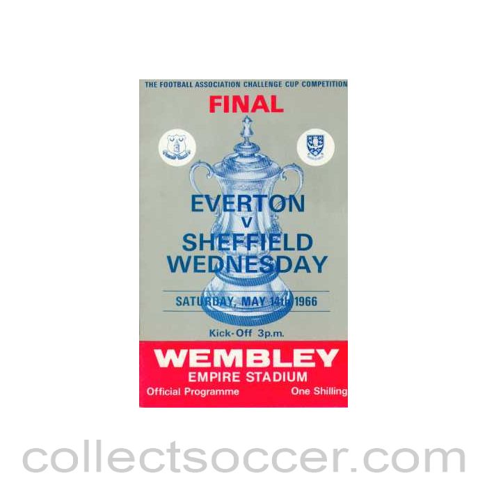 1966 FA Cup Final Programme Everton v Sheffield Wednesday