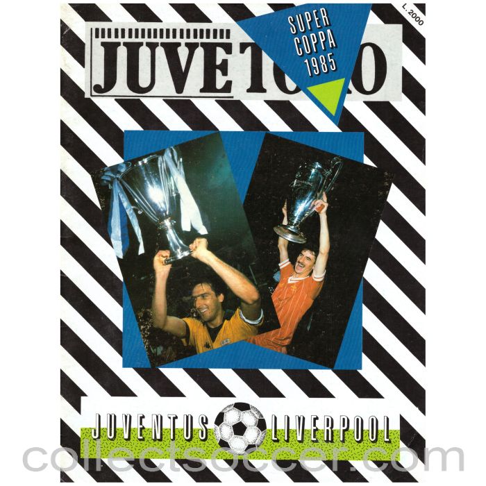 1984 Super Cup Official Programme Juventus V Liverpool