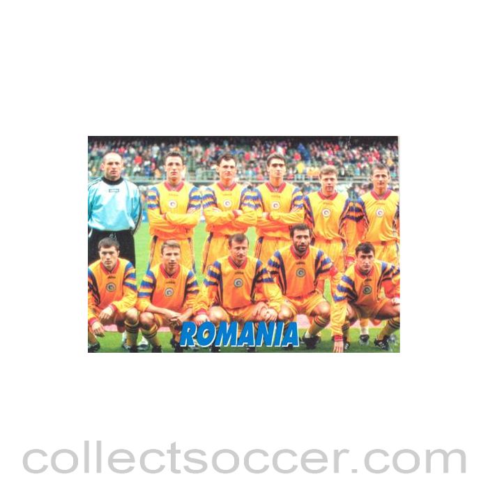 1998 World Cup in France - Romania Team postcard