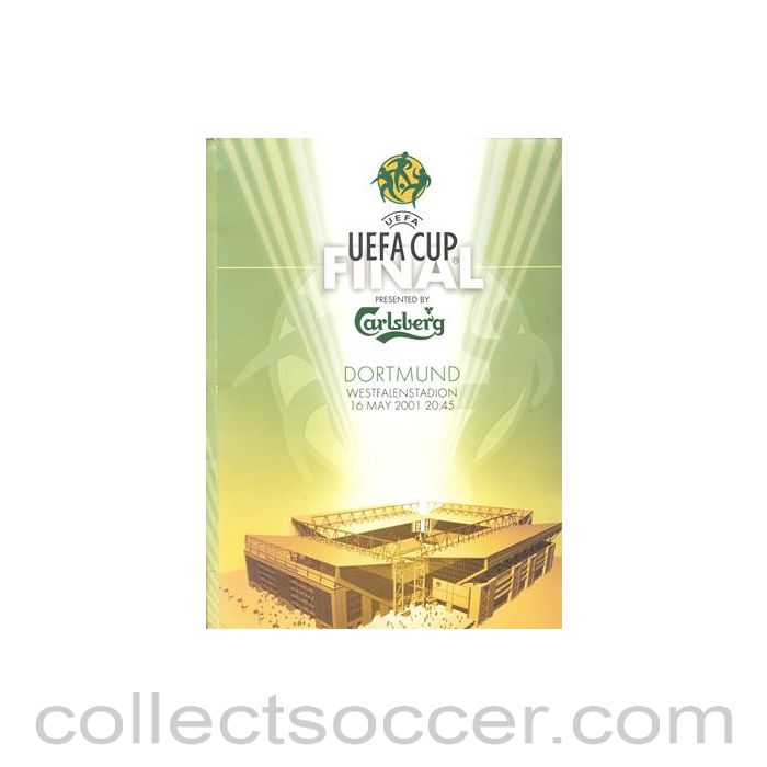 2001 UEFA Cup Press Pack Liverpool V Alaves, with update