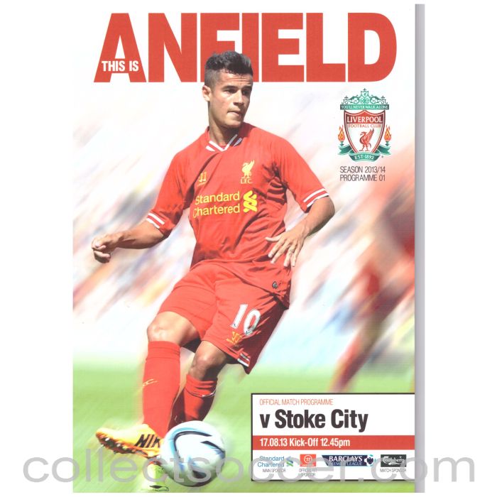 2013 Liverpool v Stoke City Official Football Programme