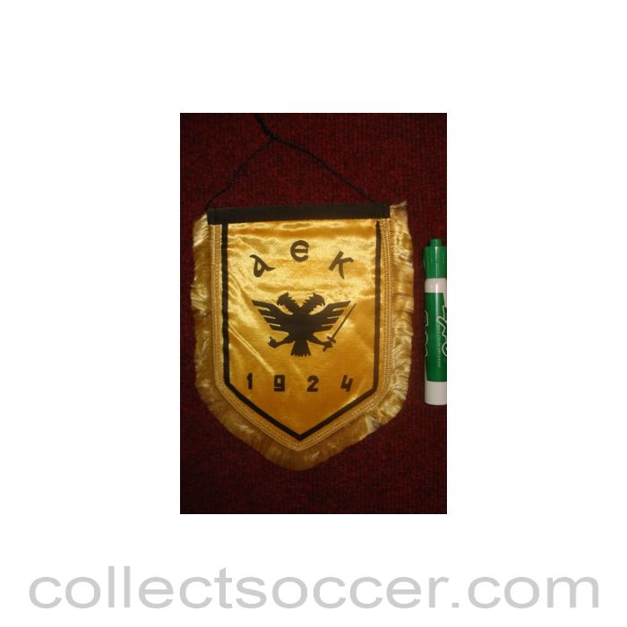 AEK Pennant once property of the football referee Neil Midgley