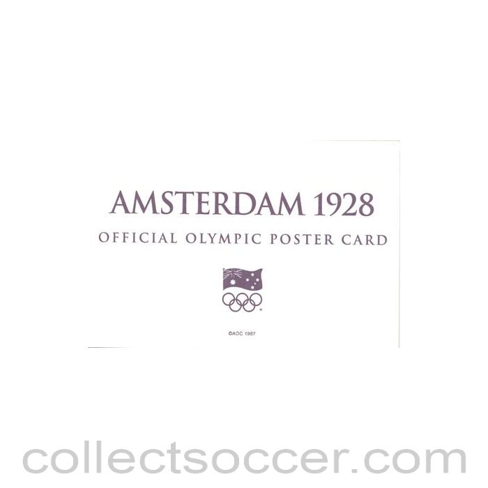 1928 - Amsterdam 1928 Official Olympic Poster Card
