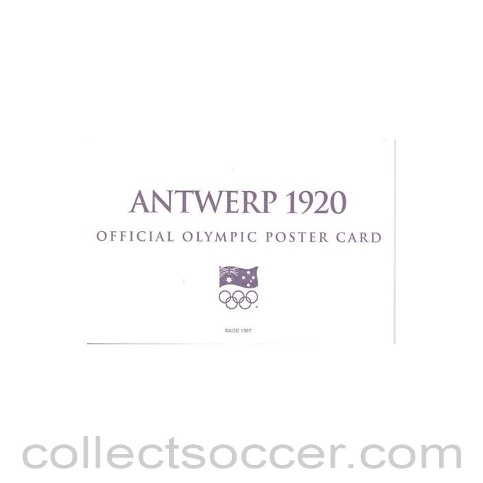 1920 - Antwerp 1920 Official Olympic Poster Card
