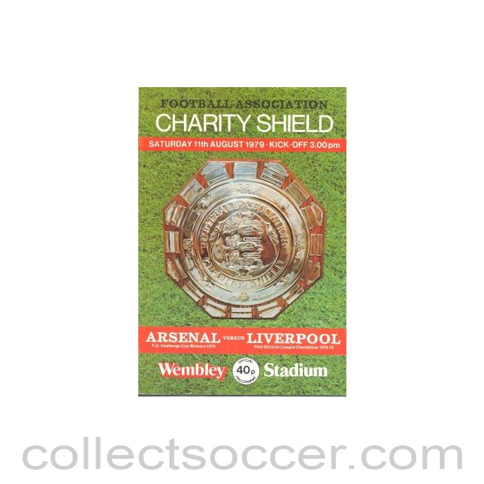1979 Charity Shield Official Programme Arsenal v Liverpool