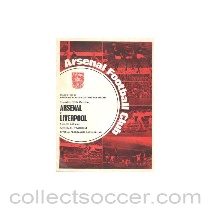 1968 - Arsenal v Liverpool official programme 15/10/1968