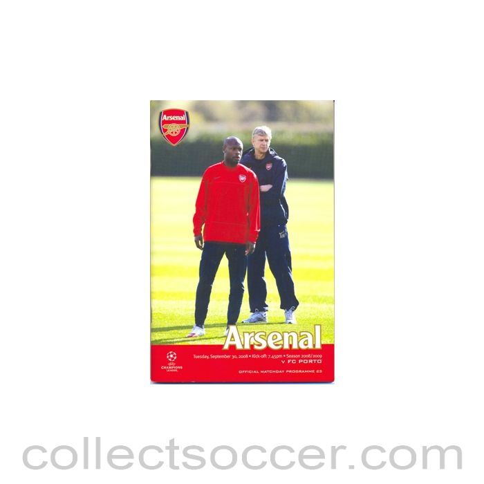 2008 - Arsenal v Porto official programme 30/09/2008