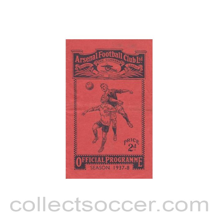 1938 - Arsenal v Stoke City official programme 05/03/1938