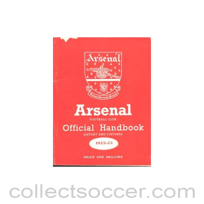 1952 - Arsenal official handbook 1952-1953