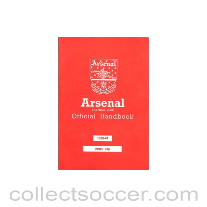1980 - Arsenal official handbook 1980-1981