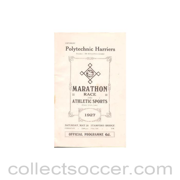 1927 - AtChelsea - Marathon Race and Athletic Sports at Stamford Bridge Grounds on 28/05/1927