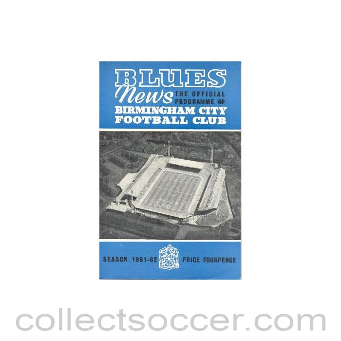 1961 - Birmingham City v Chelsea official programme 21/10/1961