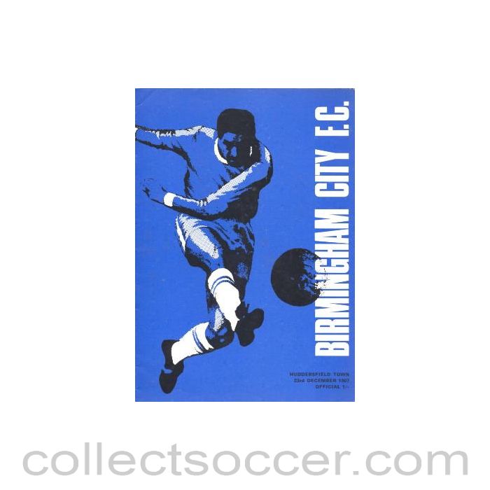 1967 - Birmingham City v Huddersfield Town official programme 23/12/1967