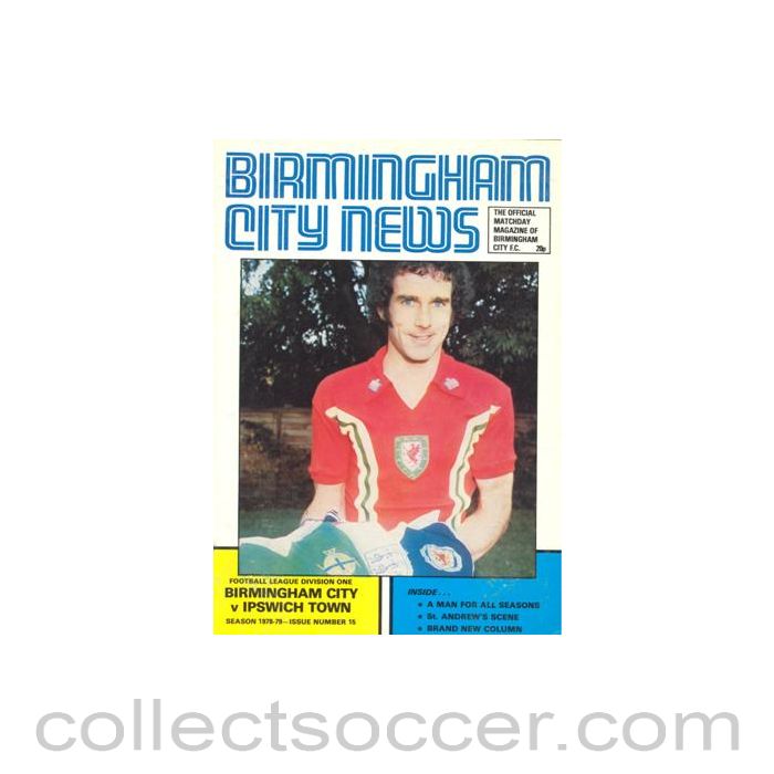 1979 - Birmingham City v Ipswich Town official programme 03/04/1979 Football League