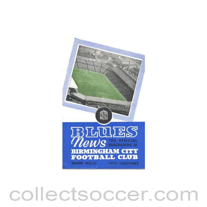 1957 - Birmingham City v Nottingham Forest official programme 02/03/1957