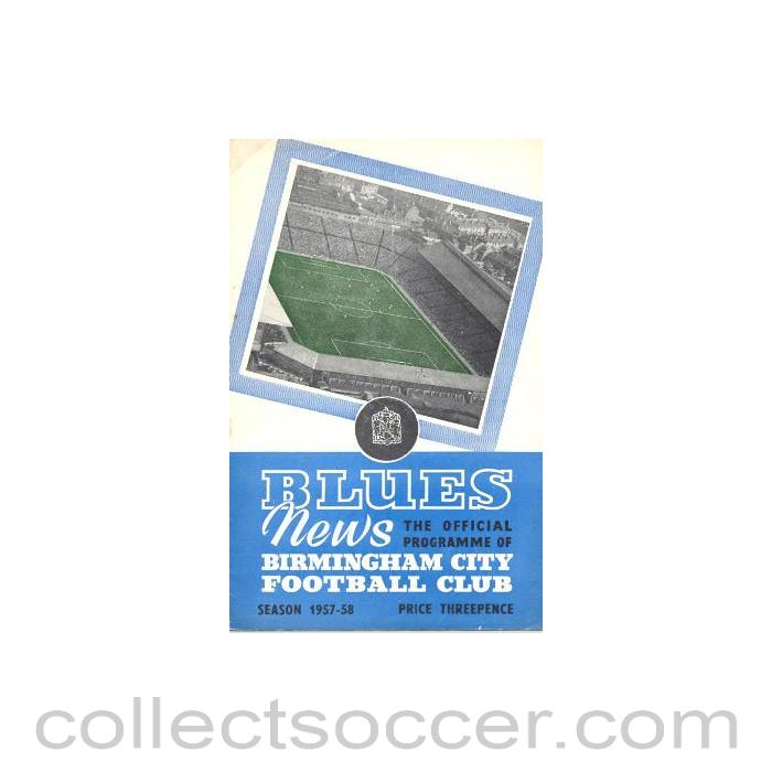 1957 - Birmingham City v West Bromwich Albion 26/12/1957
