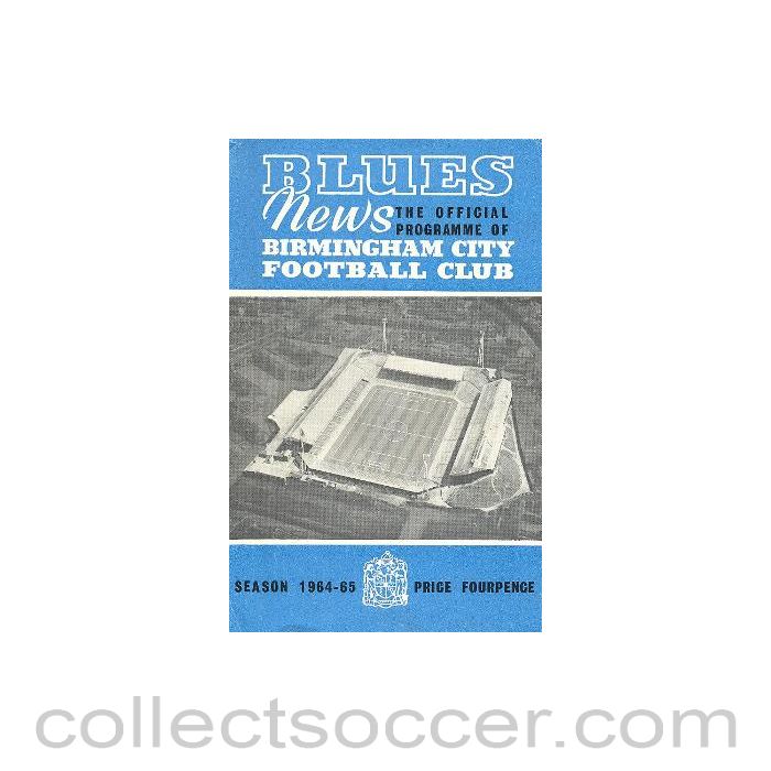 1964 - Birmingham City v Fulham official programme 26/08/1964