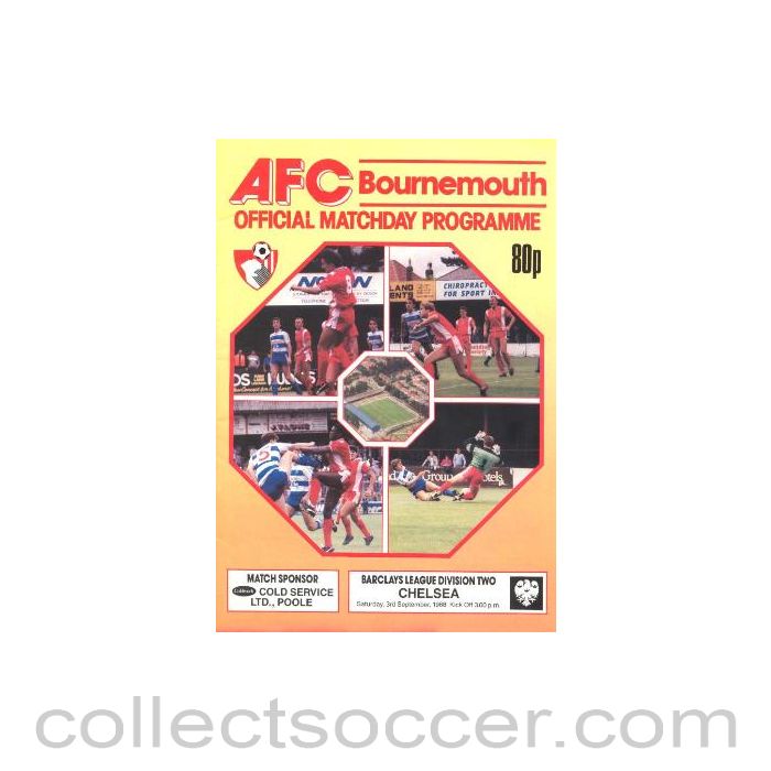 1988 - Bournemouth vChelsea official programme 03/09/1988