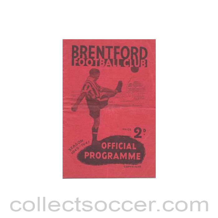 1946 - Brentford v Blackpool official programme 18/09/1946