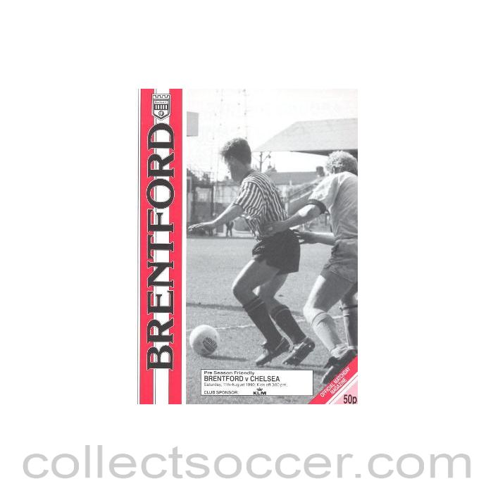 1990 - Brentford v Chelsea official programme 11/08/1990