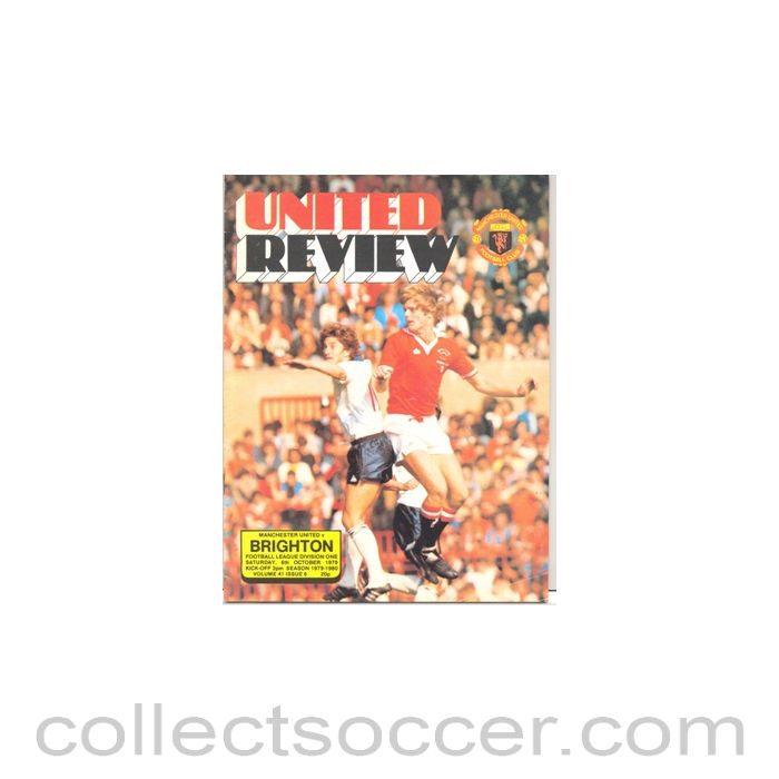 1979 - Manchester United v Brighton official programme 06/10/1979 token cut