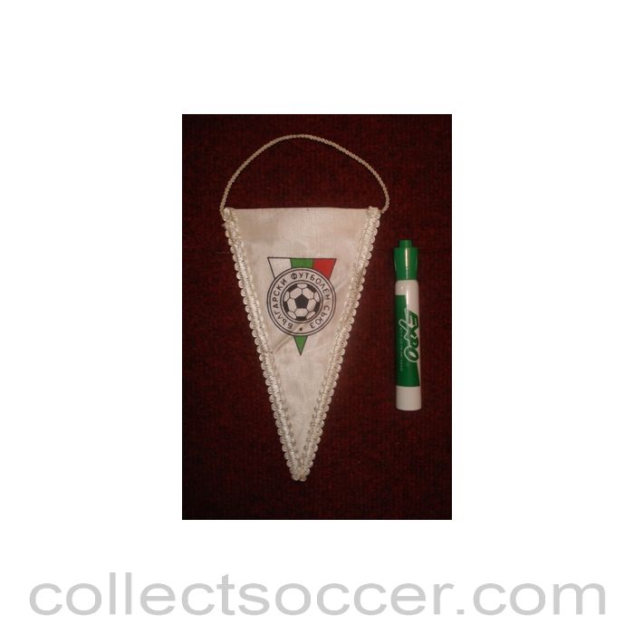 Bulgarian Football Association Pennant once property of the football referee Neil Midgley