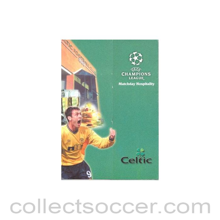2001 - Celtic v Porto menu 25/09/2001 Champions League