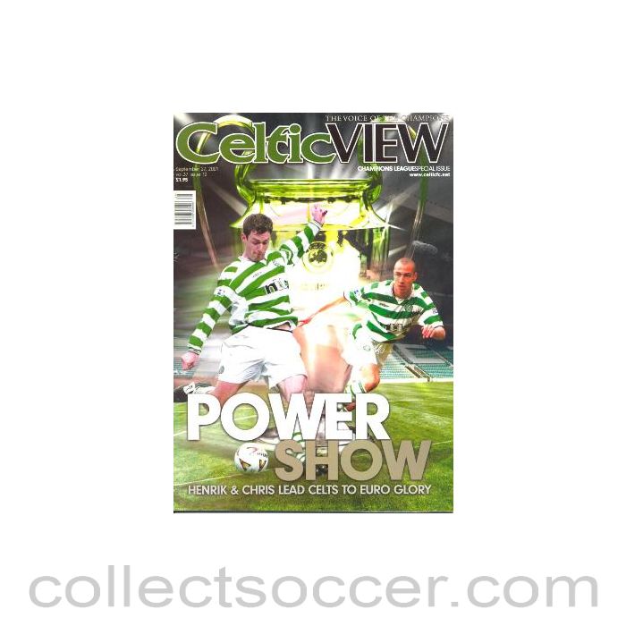 2001 - Celtic View magazine Champions League Special Issue No:12, 27/09/2001