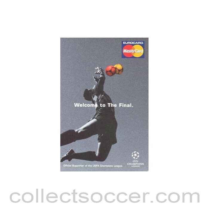 Champions League Final Master Card postcard