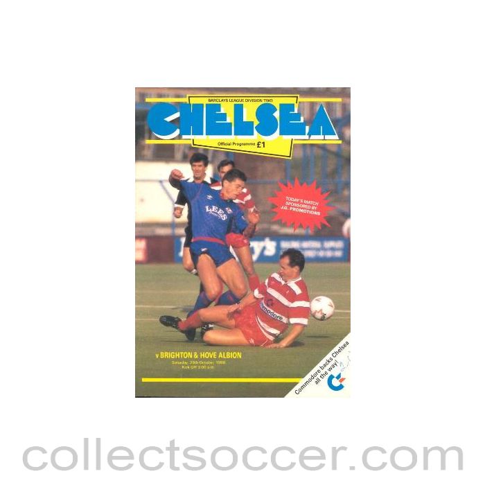 1988 - Chelsea v Brighton & Hove Albion official programme 29/10/1988