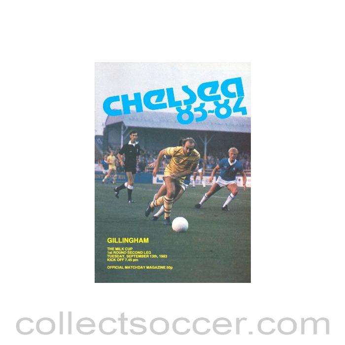 1983 - Chelsea v Gillingham official programme 13/09/1983