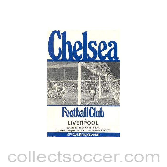 1970 - Chelsea v Liverpool official programme 18/04/1970