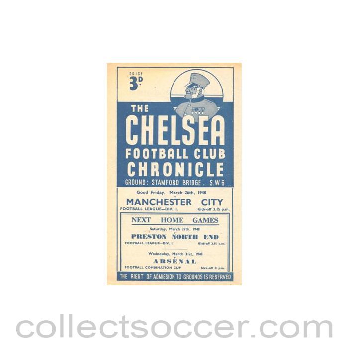 1948 - Chelsea V Manchester City 26/03/1948