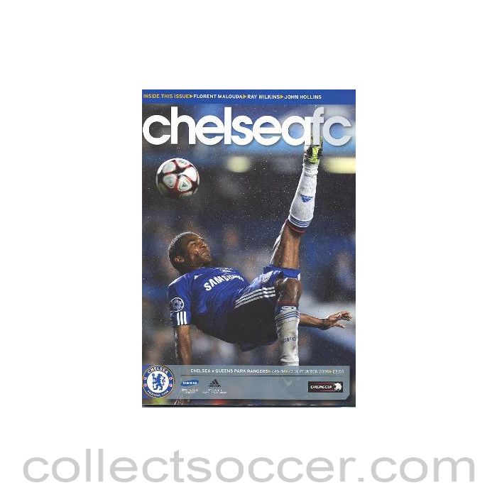 2009 - Chelsea v Queen's Park Rangers official programme 23/09/2009