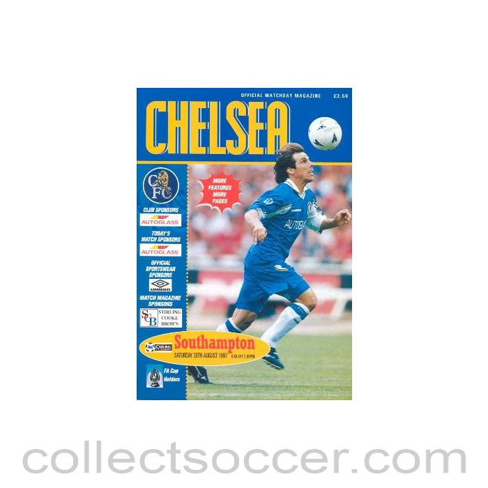 1997 - Chelsea v Southampton official programme 30/08/1997