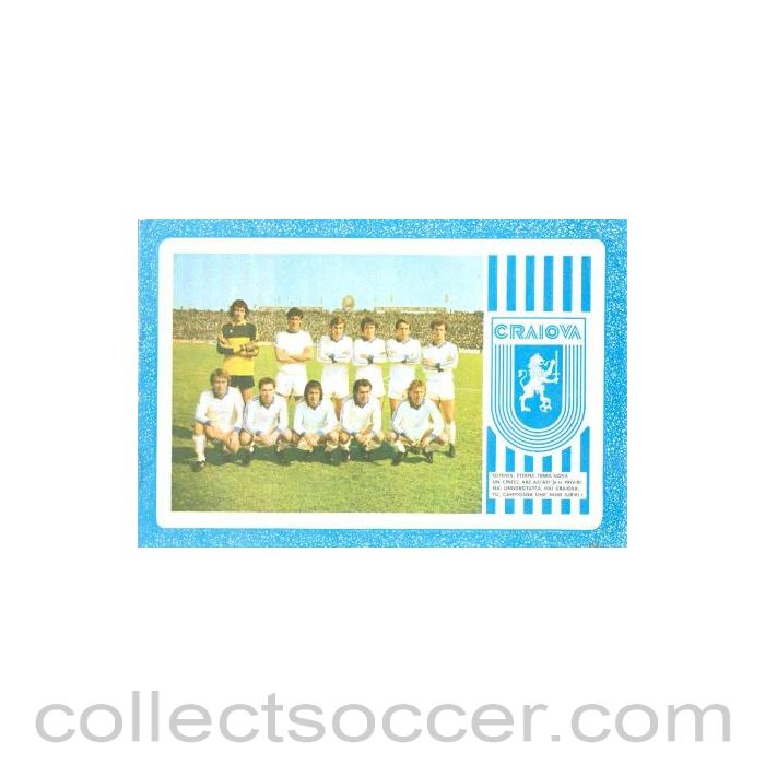 1983 Craiova v Benfica official programme 20/04/1983 UEFA Cup Semi-Final