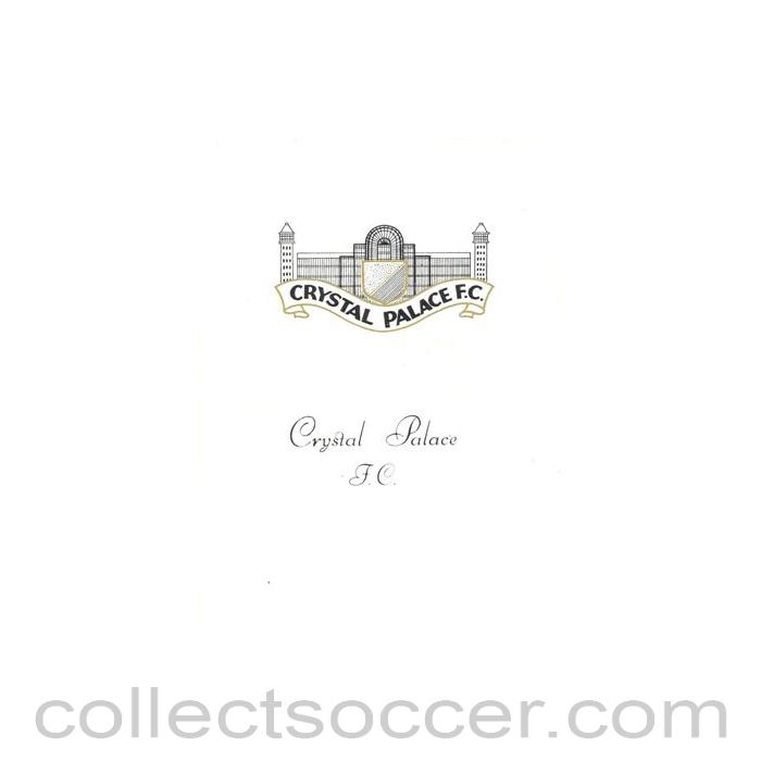 1966 - Crystal Palace v Middlesbrough official programme 19/02/1966