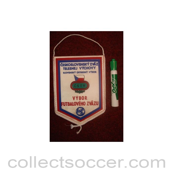 Czechoslovakia FA Pennant once property of the football referee Neil Midgley