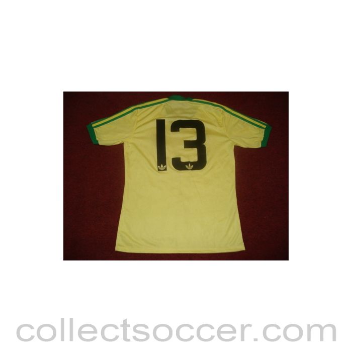 Football Memorabilia Welsh Shirt of unknown footballer No:13, match worn