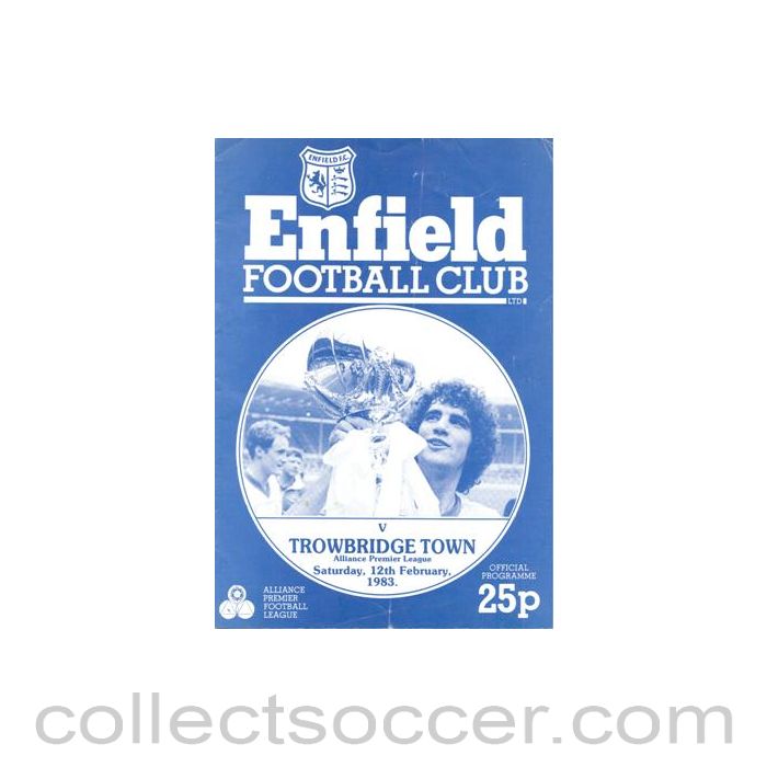1983 - Enfield v Tonbridge Town official programme 12/02/1983 Alliance Premier League