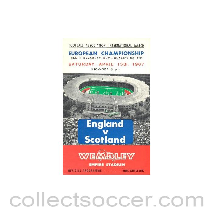 1967 England v Scotland official programme 15/04/1967