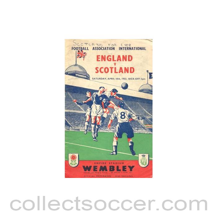 1953 England v Scotland official programme 18/04/1953
