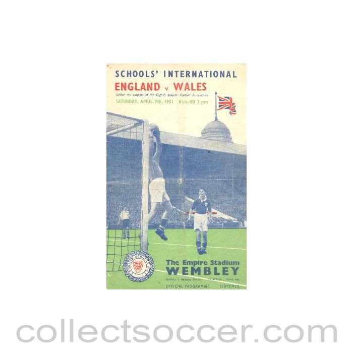1951 England v Wales official programme 07/04/1951