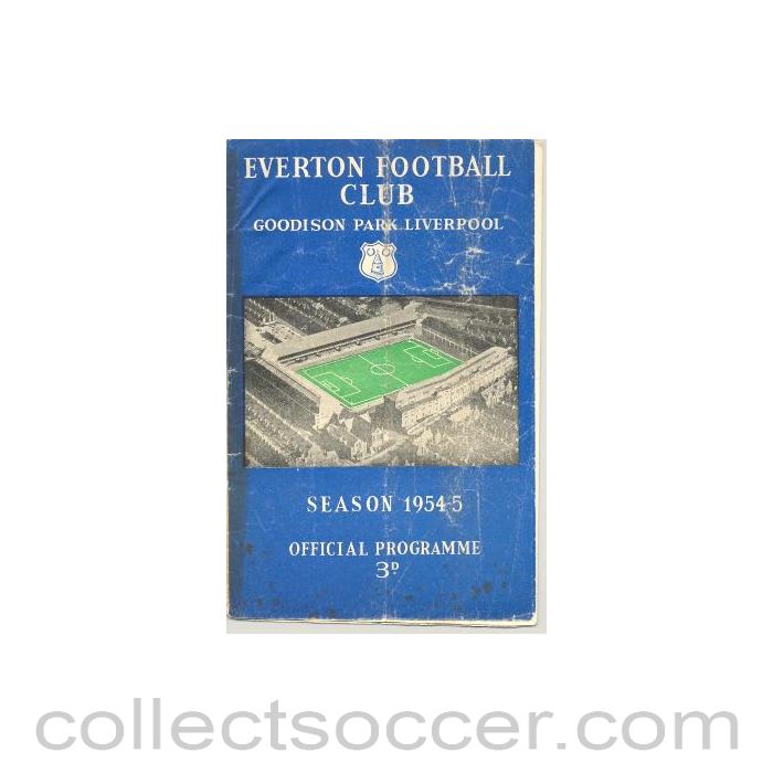 1954 - Everton v Blackpool official programme 13/11/1954